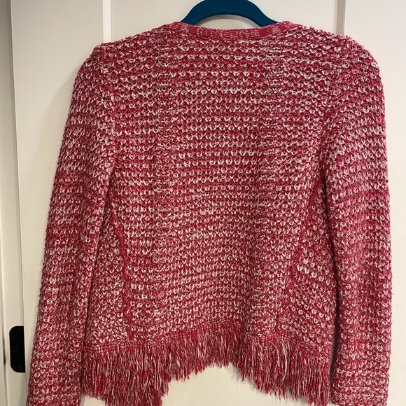 Maje pink fringe jacket size 1 - Picture 8 of 8